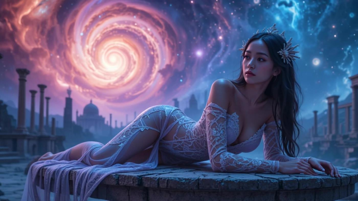 AI Video 036 Stunning TTRPG Relaxation Ambience with Divine Goddesses _ Spectacular 4K Scenes for Meditation[4K/1V/4.40GB]插图3