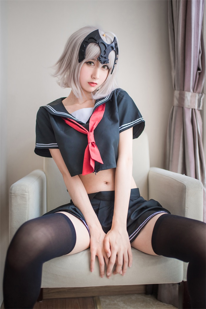 网红Coser@木绵绵OwO – 贞德（黑）[23P/53MB]插图3