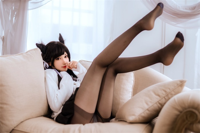 微博动漫绝美博主@南桃Momoko – 爱宕制服 兽耳 [13P/72MB]插图3