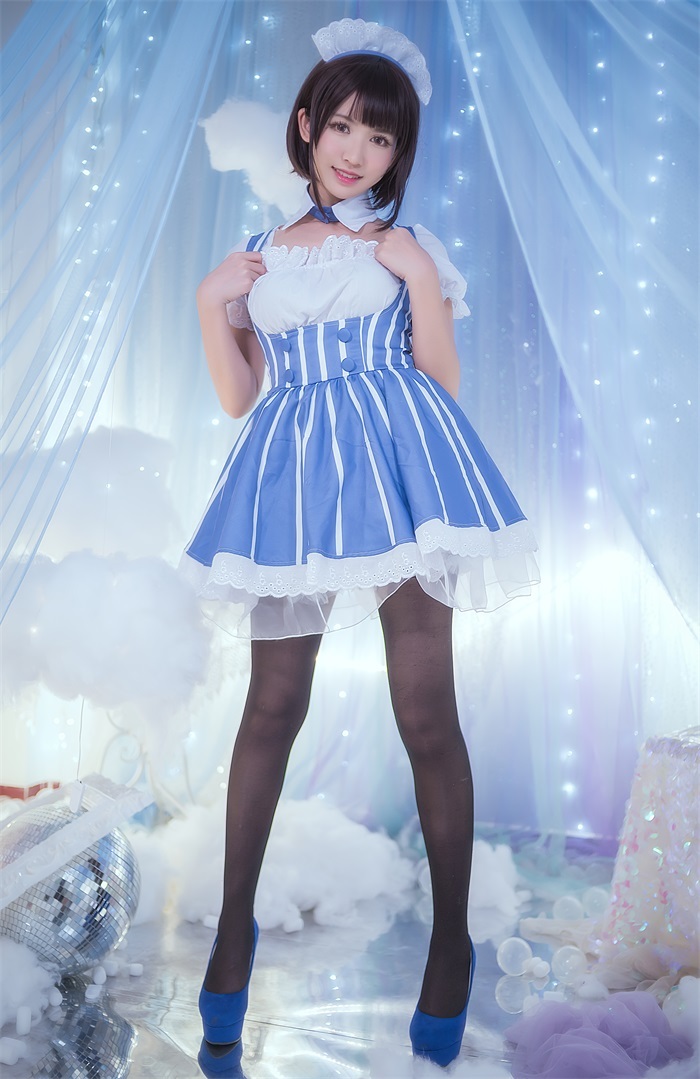 人气动漫Coser@鳗鱼霏儿 – 加藤惠 黑丝女仆 [19P/176MB]插图3