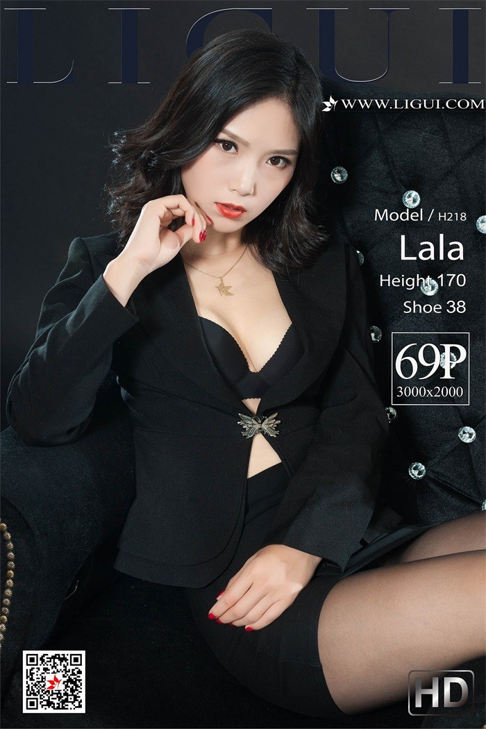 [Ligui丽柜] 2019.03.18 黑丝高冷秀 Model Lala [70P/72MB]插图1