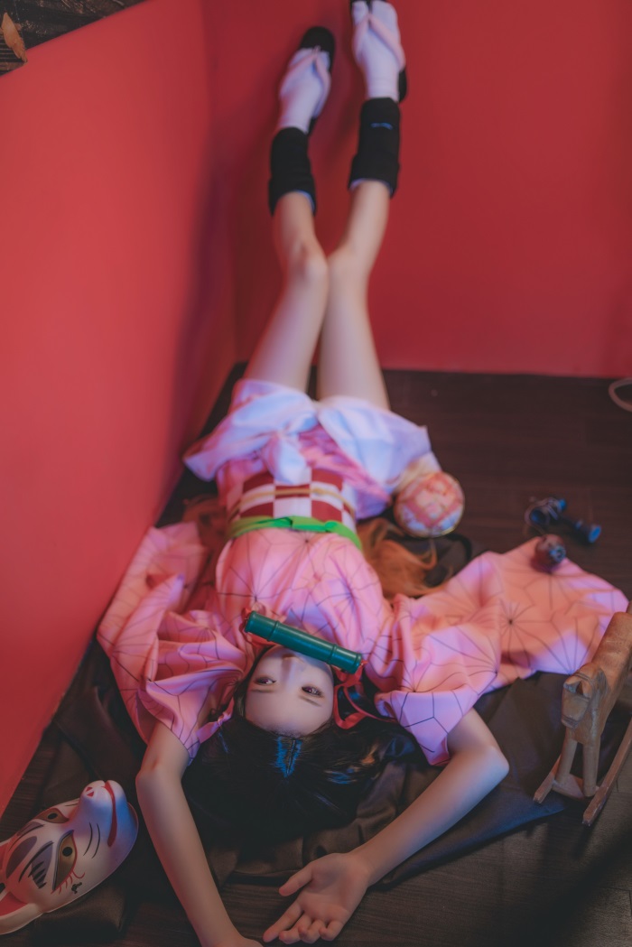 人气动漫Coser@桜桃喵 – 灶门祢豆子 [21P/528MB]