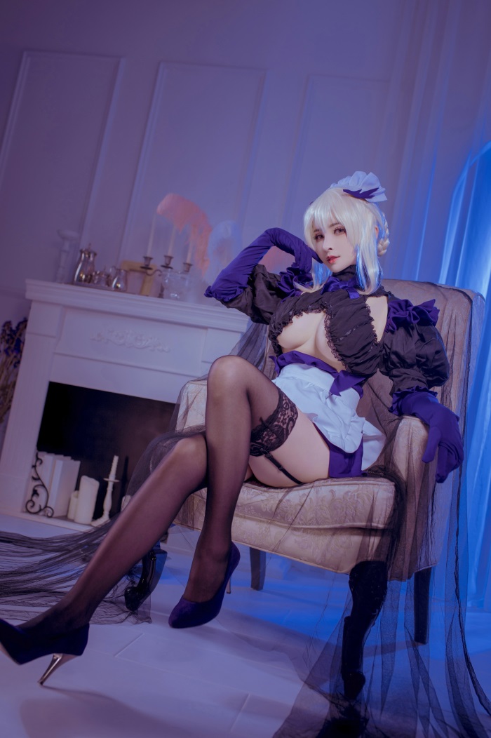 知名动漫Coser@rioko凉凉子 黑枪呆女仆 [26P/1V/328MB]插图1
