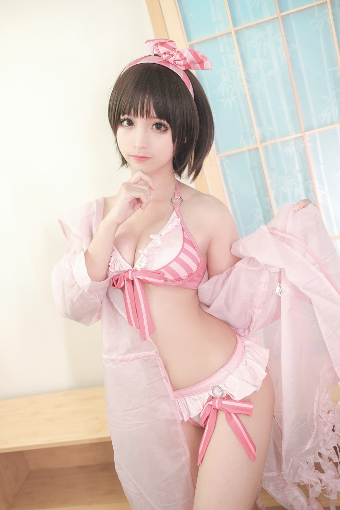 知名动漫博主@蠢沫沫 加藤惠泳装 [40P/473MB]插图3