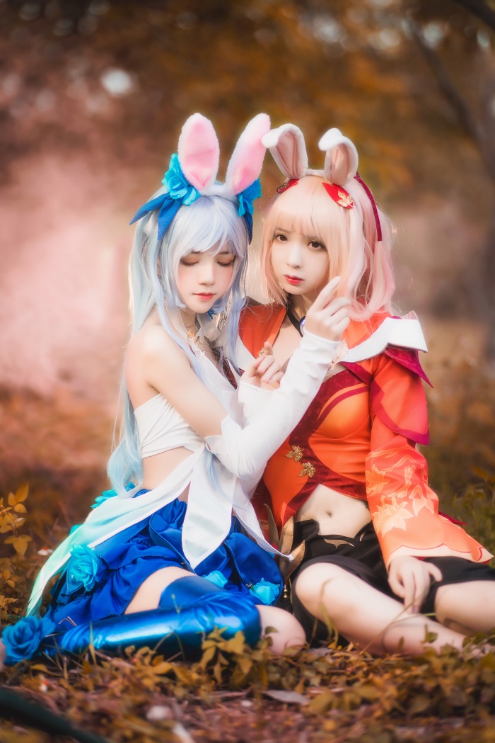 人气Coser@桜桃喵&疯喵ss – 双人公孙离 [16P/334MB]插图2