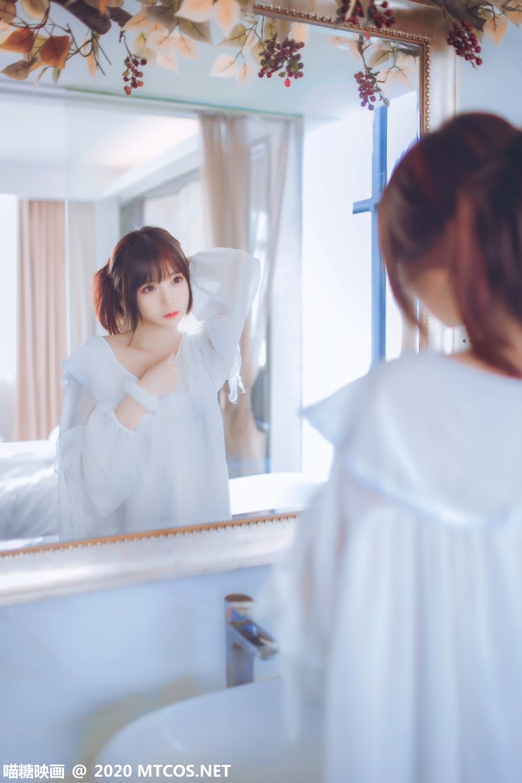 [喵糖映画]VOL.204 纯纯的白丝睡裙 [24P/243MB]插图4