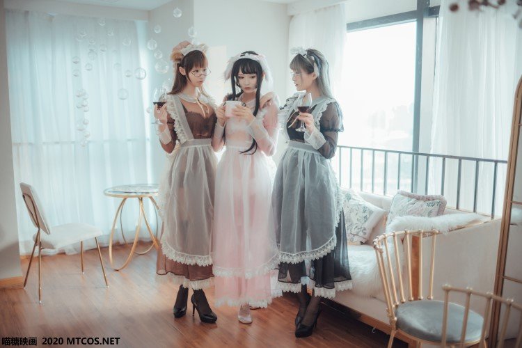 喵糖映画 VOL.146 三人女仆[33P/430M]-萌图网