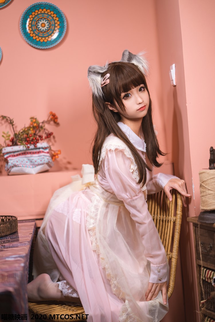 喵糖映画 VOL.119 粉色猫耳女仆 蠢沫沫[34P/625M]插图3
