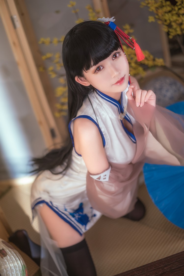 网红Coser@鳗鱼霏儿 – 碧蓝华裳 逸仙 [16P/181MB]插图1