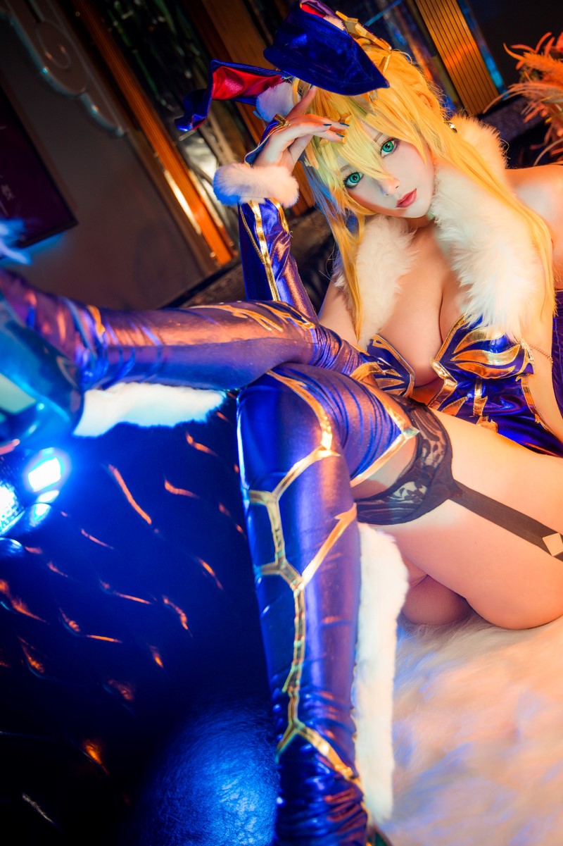 高颜值coser@念念_D  白枪呆兔女郎 [20P/107MB]插图1
