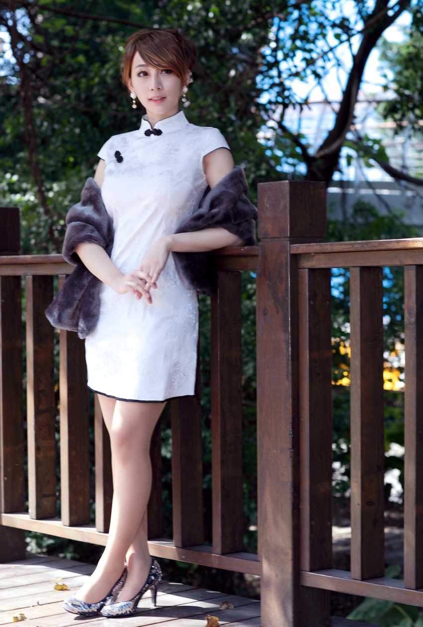 精选街拍 No.130 小优 短旗袍丝袜高跟美腿 [78P/400MB]插图1