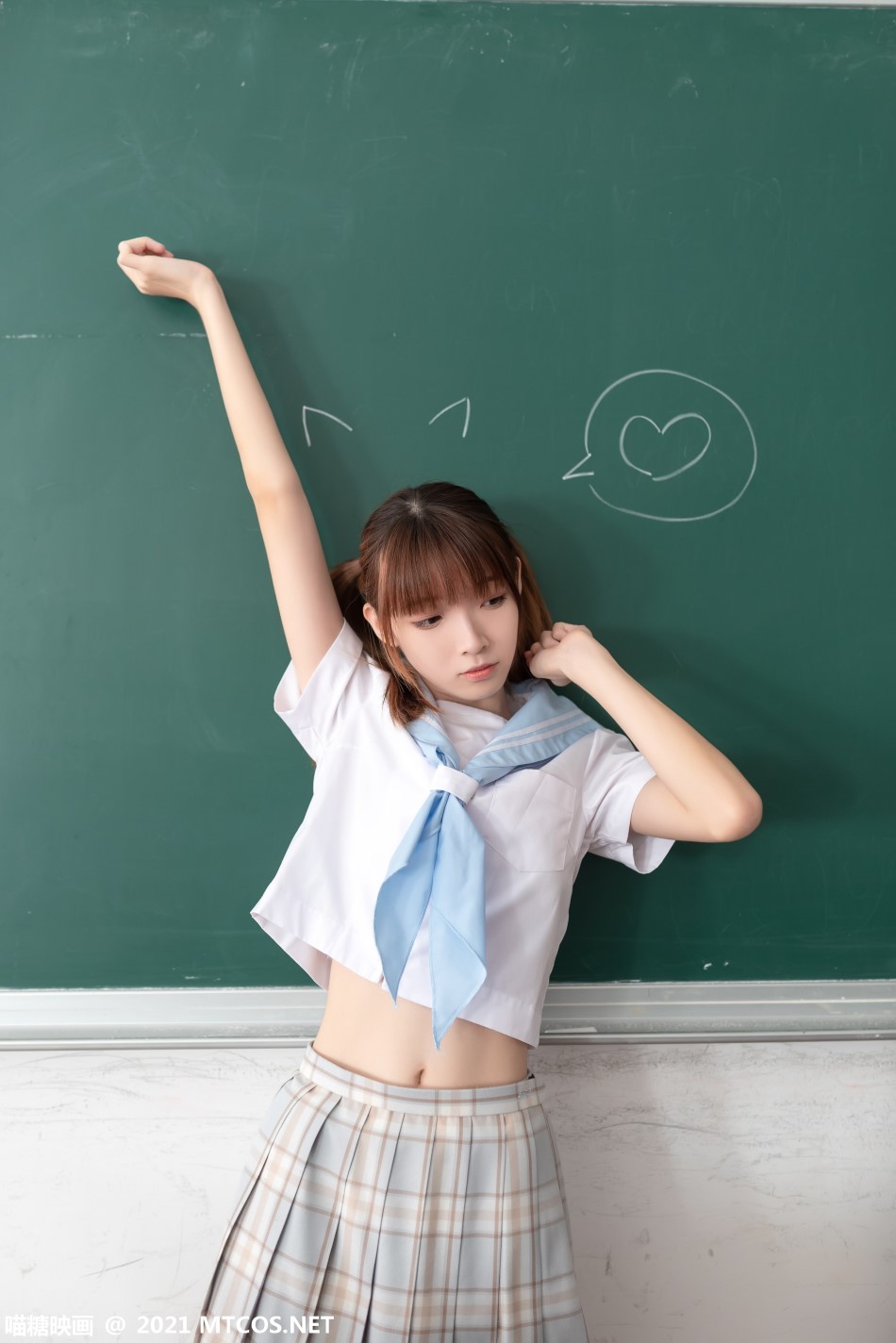 [喵糖映画]VOL.395 值日学妹 [37P/68MB]插图2