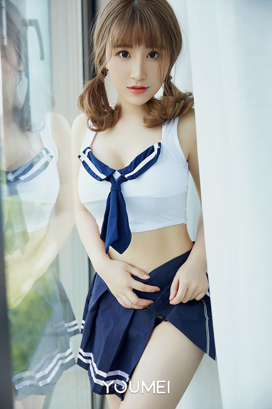 [YouMei尤美]2018.10.16 VOL.066 学妹の情窦初开 绯月樱-Cherry[22+1P/23M]插图4