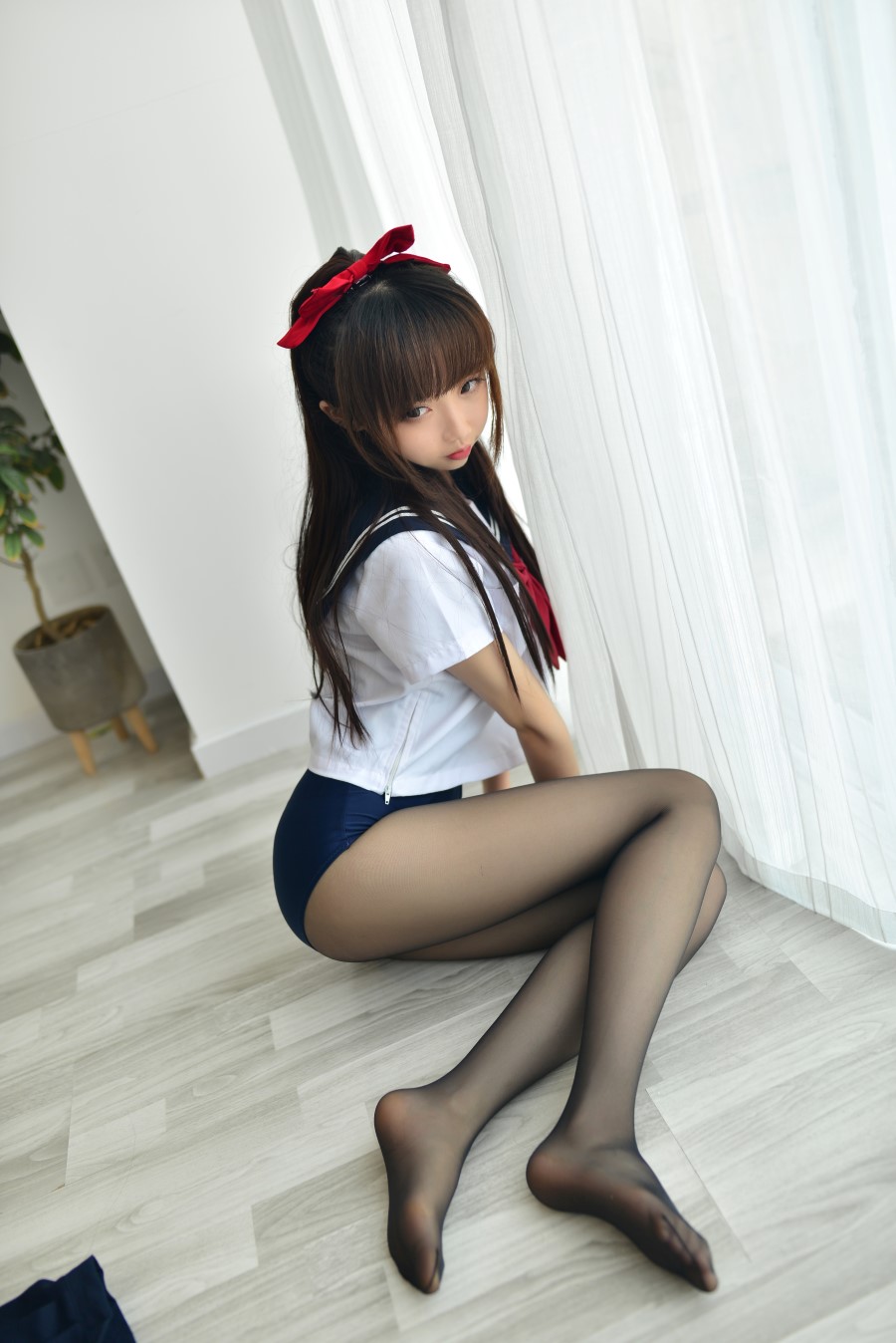 雪琪 – 黑丝JK死库水 [65P/3V/548MB]插图3