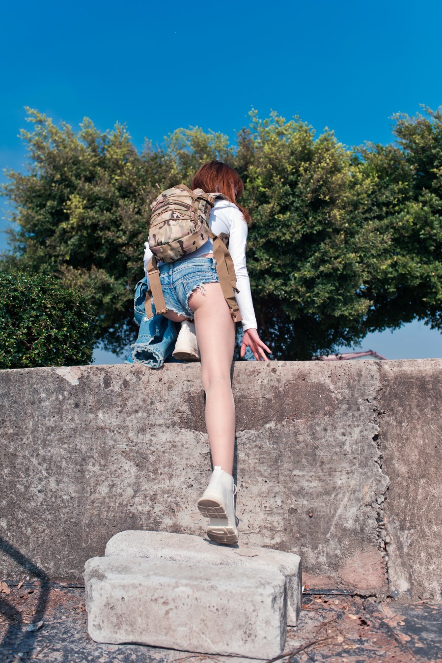 精选街拍 No.635 牛仔套装性感美女（四） [72P/138M]插图4