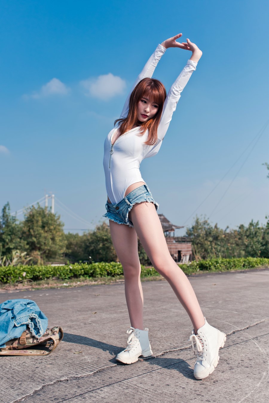 精选街拍 No.636 牛仔套装性感美女（五） [72P/93M]插图1