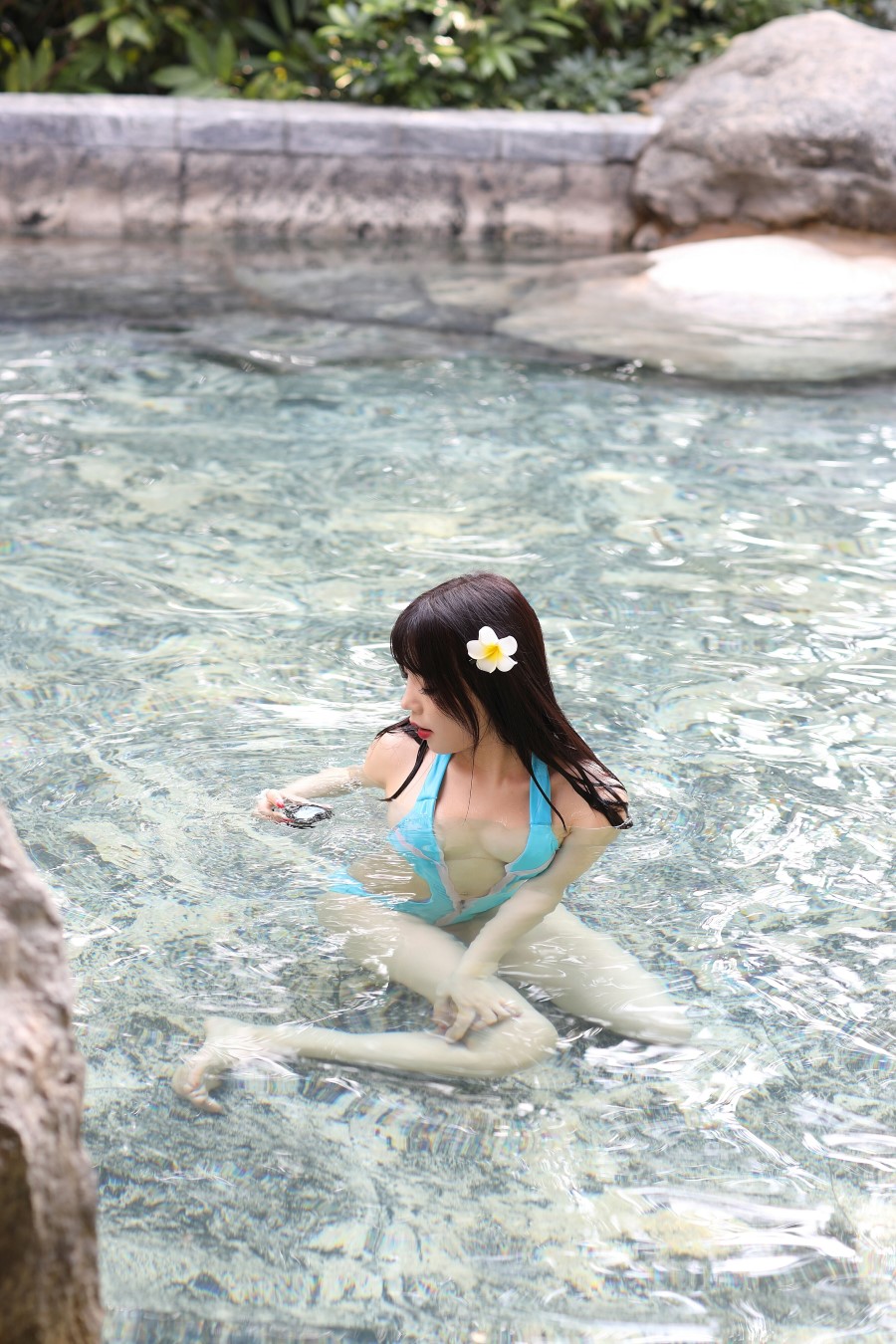 精选街拍 No.663 芝芝的蓝色泳衣（一） [86P/115M]插图4