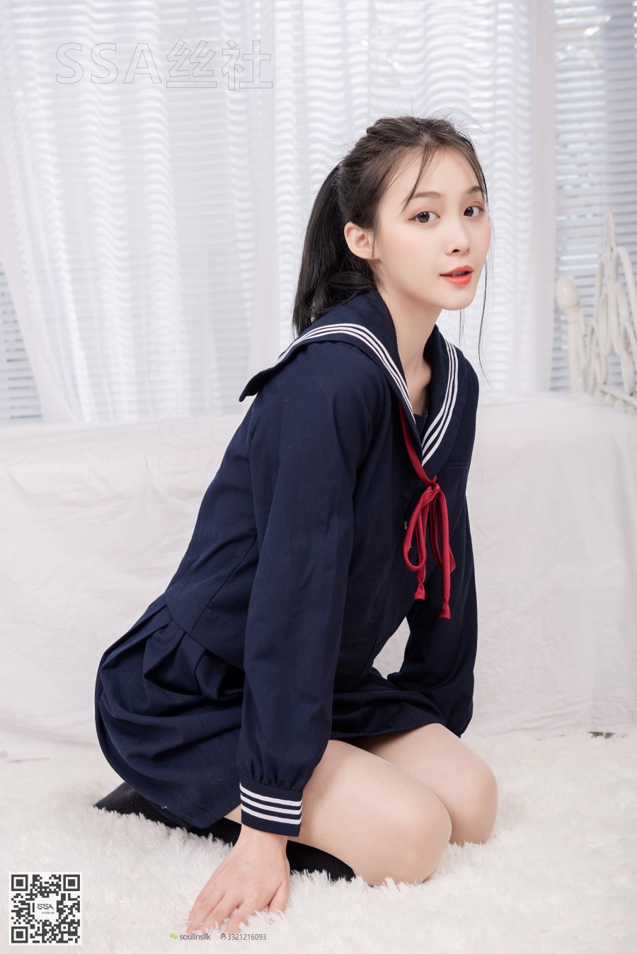 [SSA丝社]超清写真 NO.142 丽萍 JK制服的穿搭示范 [133P/1.61GB]插图3
