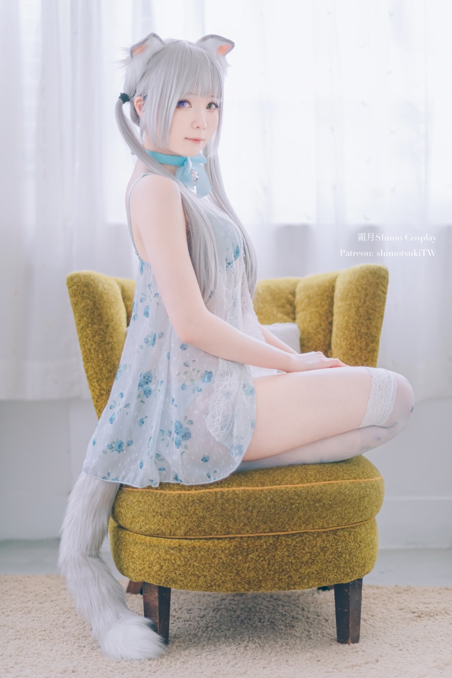 霜月shimo – ベビードールと灰色ねこ [15P/266MB]插图2