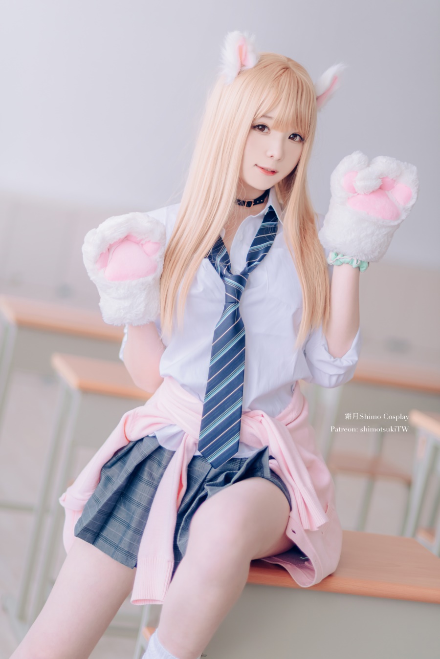 霜月shimo – 兽耳 金发制服 [8P/125MB]插图2