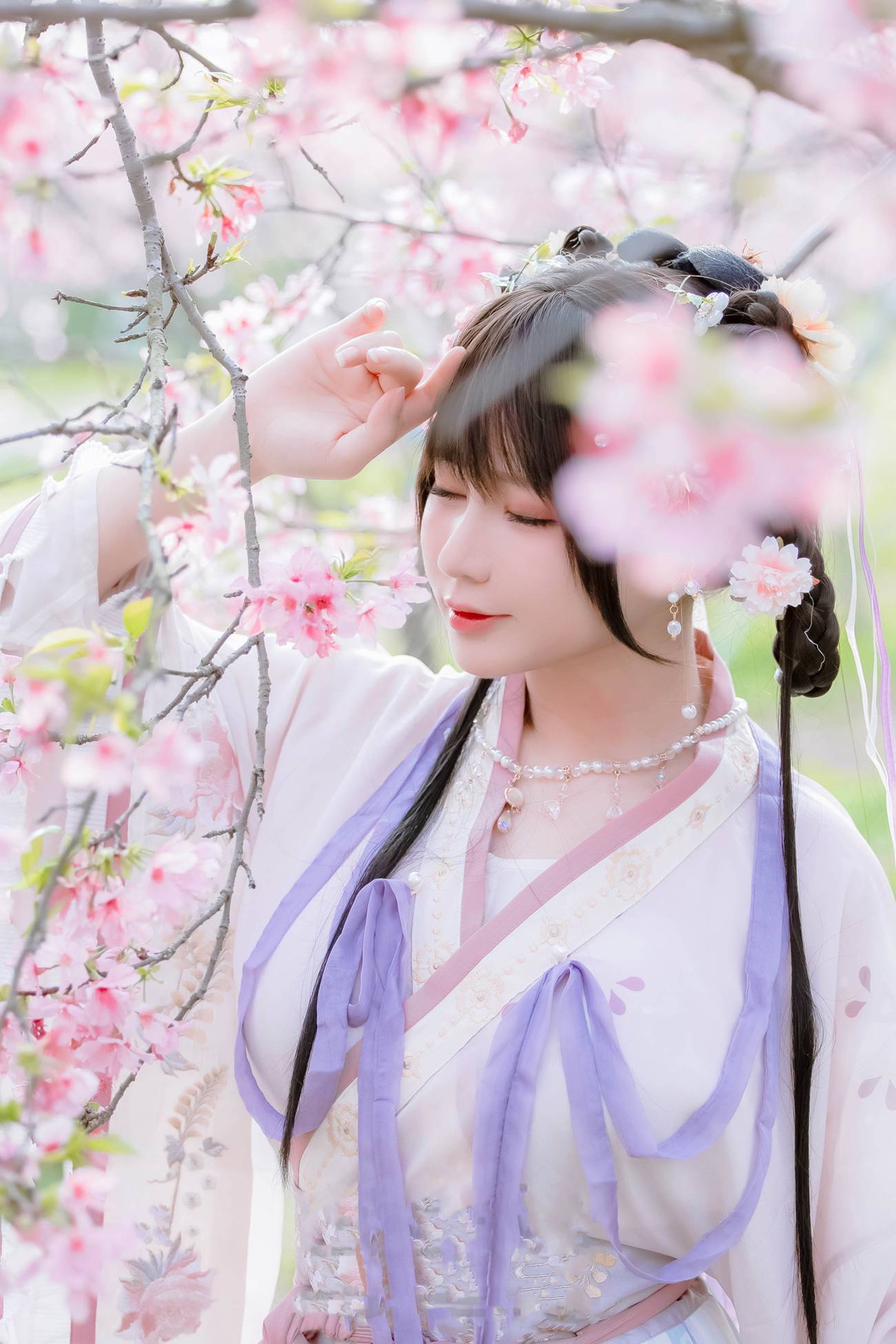 萌妹子Nyako喵子 – 樱花汉服 花神祈愿 [52P/209MB]插图3