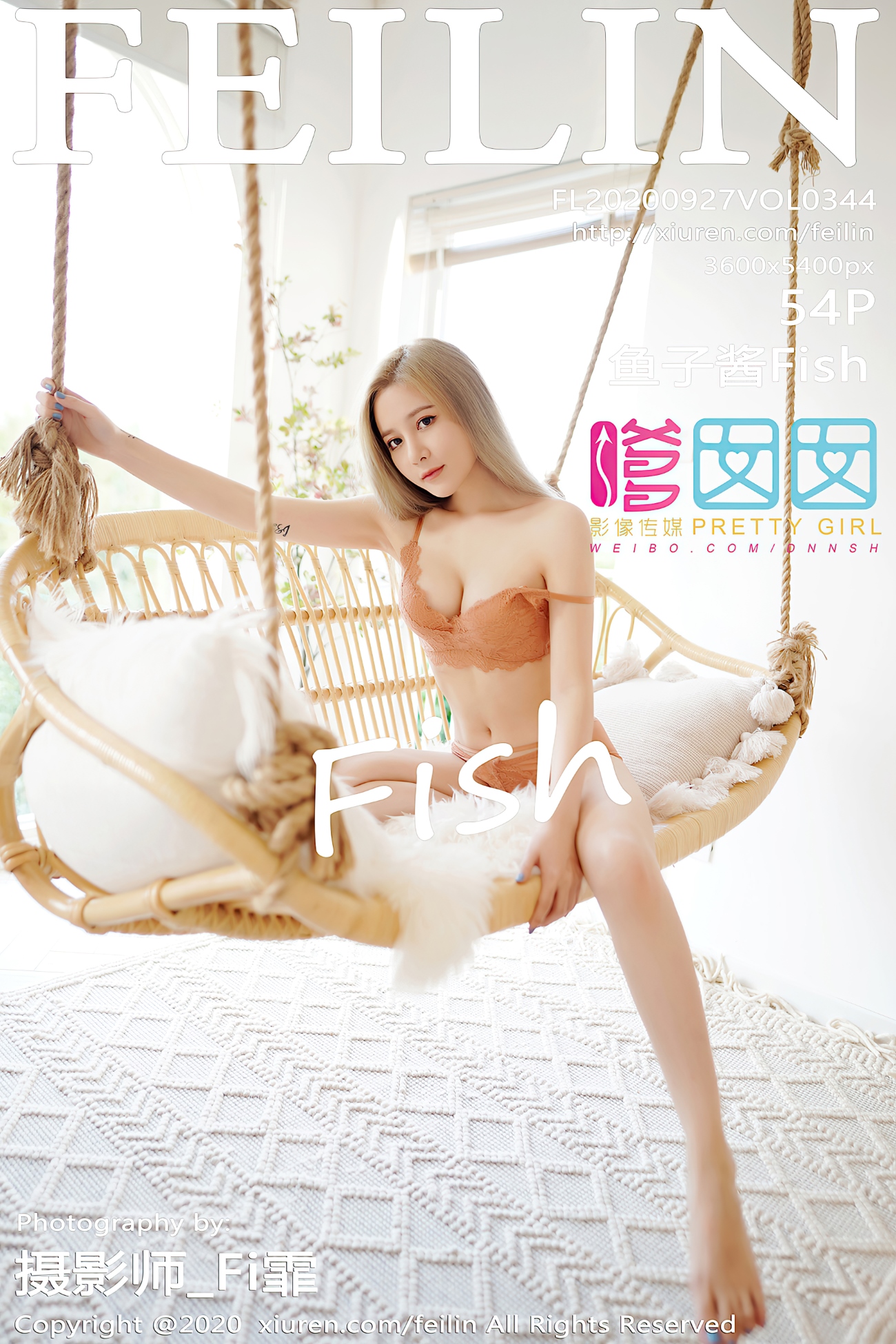 [Feilin嗲囡囡]2020.09.27 VOL.344 鱼子酱Fish[54+1P/511MB]插图4
