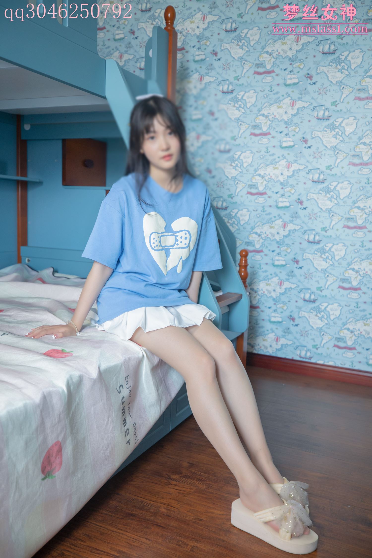 [MSLASS]梦丝女神 蓝菲菲 学妹闺房 [59P/366MB]插图3