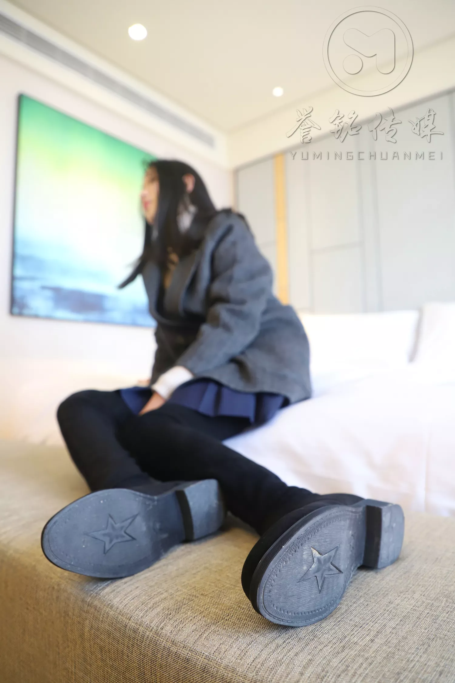 [誉铭传媒]袜足摄影 2019年 NO.015 黄棉袜裸足[150P/967MB]-萌图网