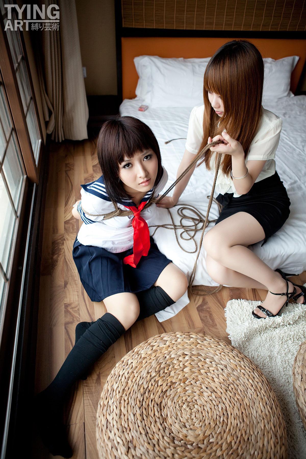 [禁忌摄影]Taboo-love NO.091 TyingArt 縛リ芸術 Dimdim & Shiryl OL & School Girl 1[26P/7.04MB]插图2