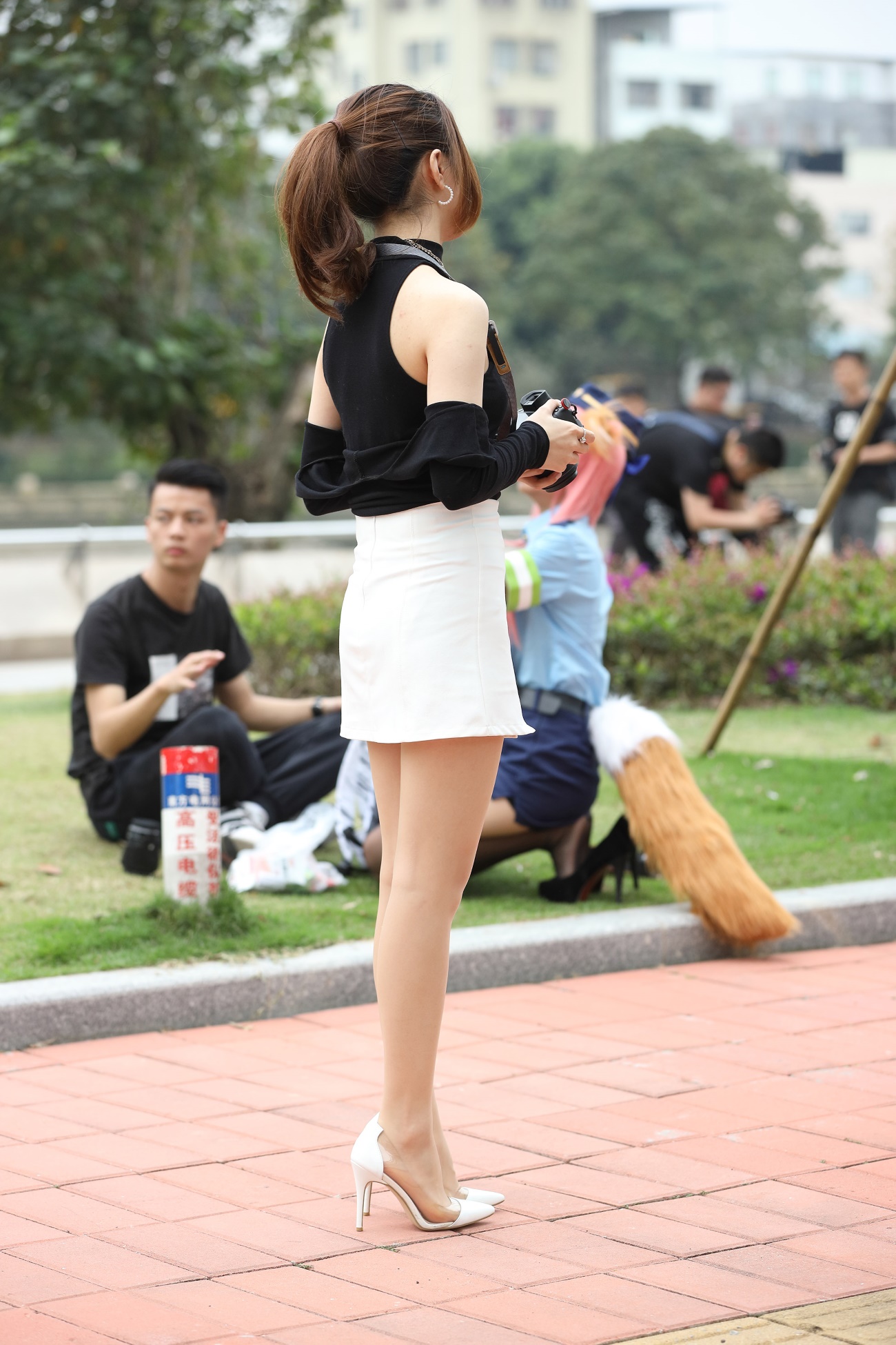 精选街拍作品 NO.1704 辉辉街拍作品 – 灰色丝袜摄影师[156P/141MB]插图4