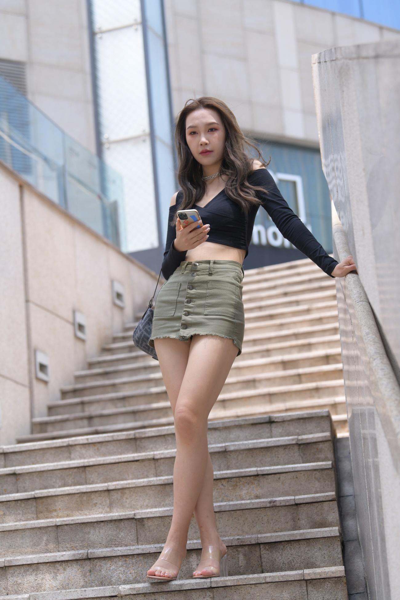 精选街拍作品 NO.1671 一始街拍作品 – 绿色短裙女孩[740P/906MB]插图1