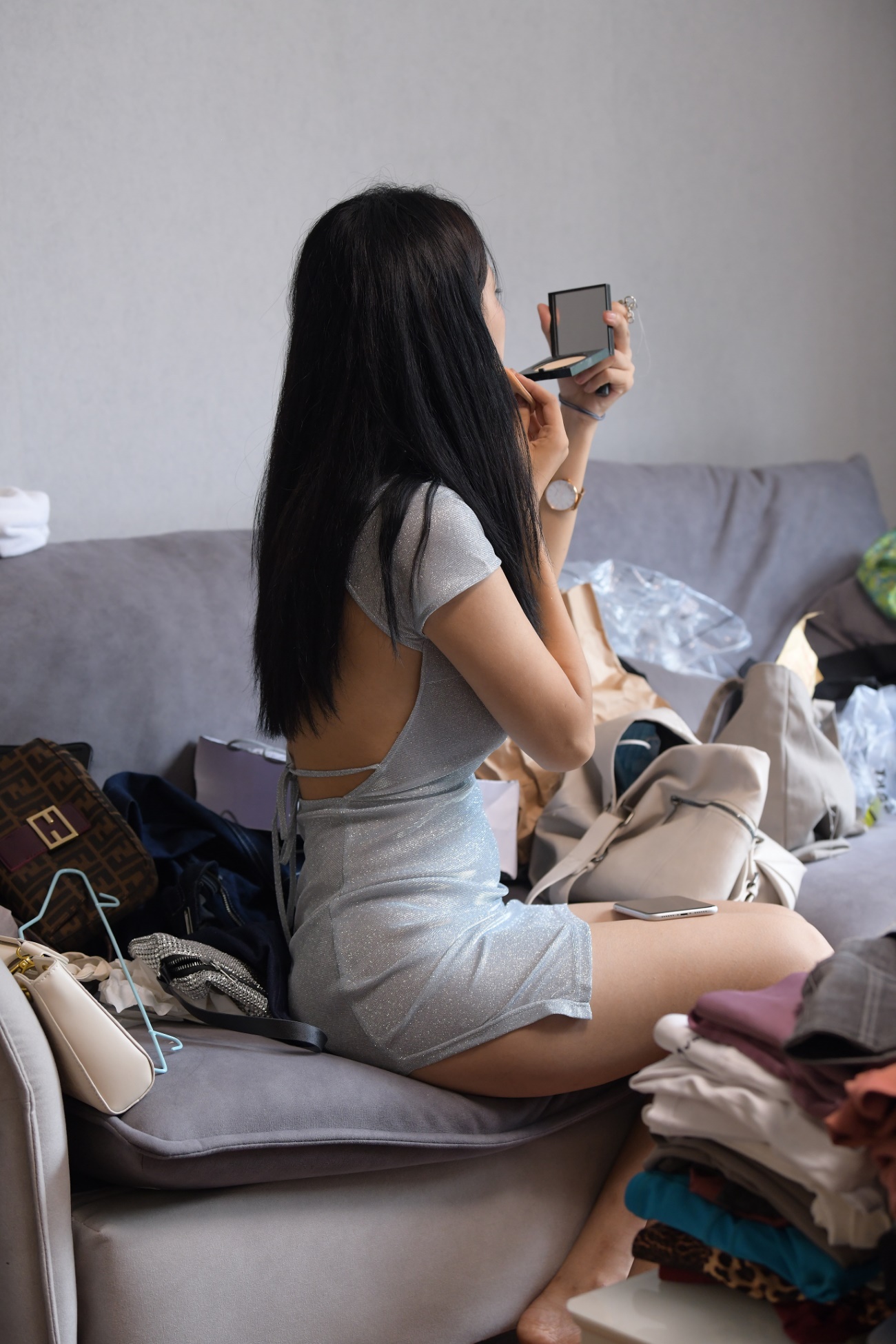 精选街拍作品 NO.2109 一始街拍作品 – 蓝裙美女[308P/378MB]插图2