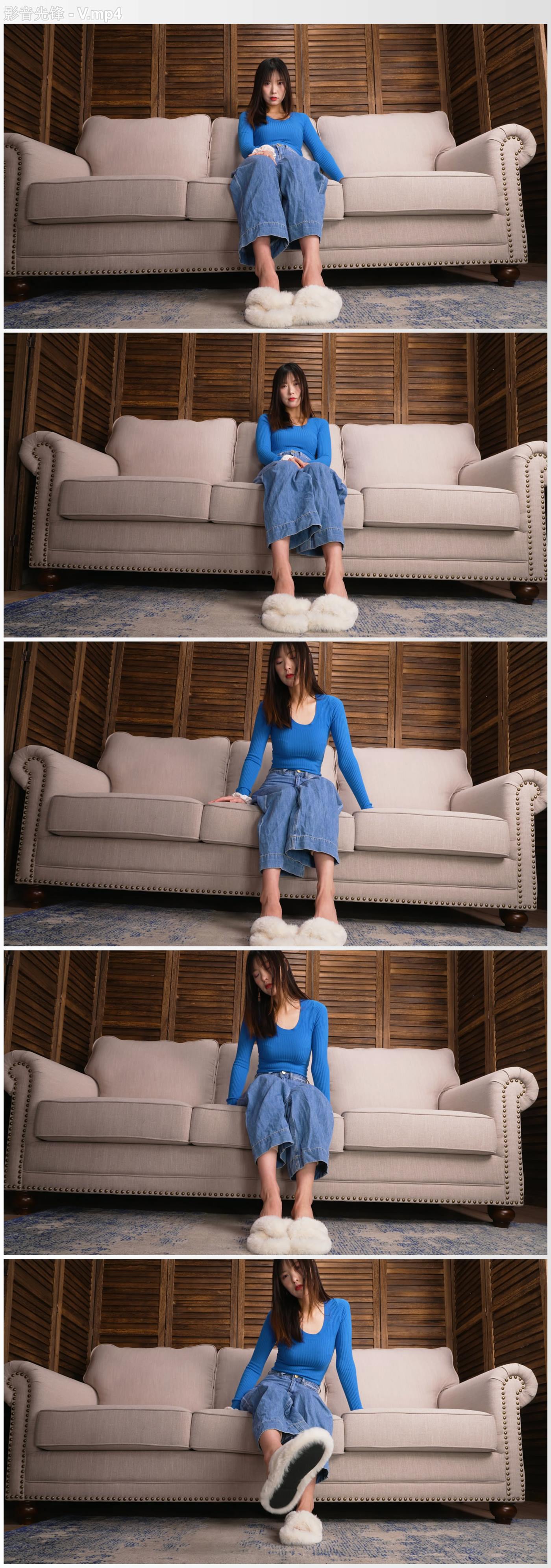 A&F NO.070 美女王佳展示性感短丝裸足[1V/3.00GB]插图1