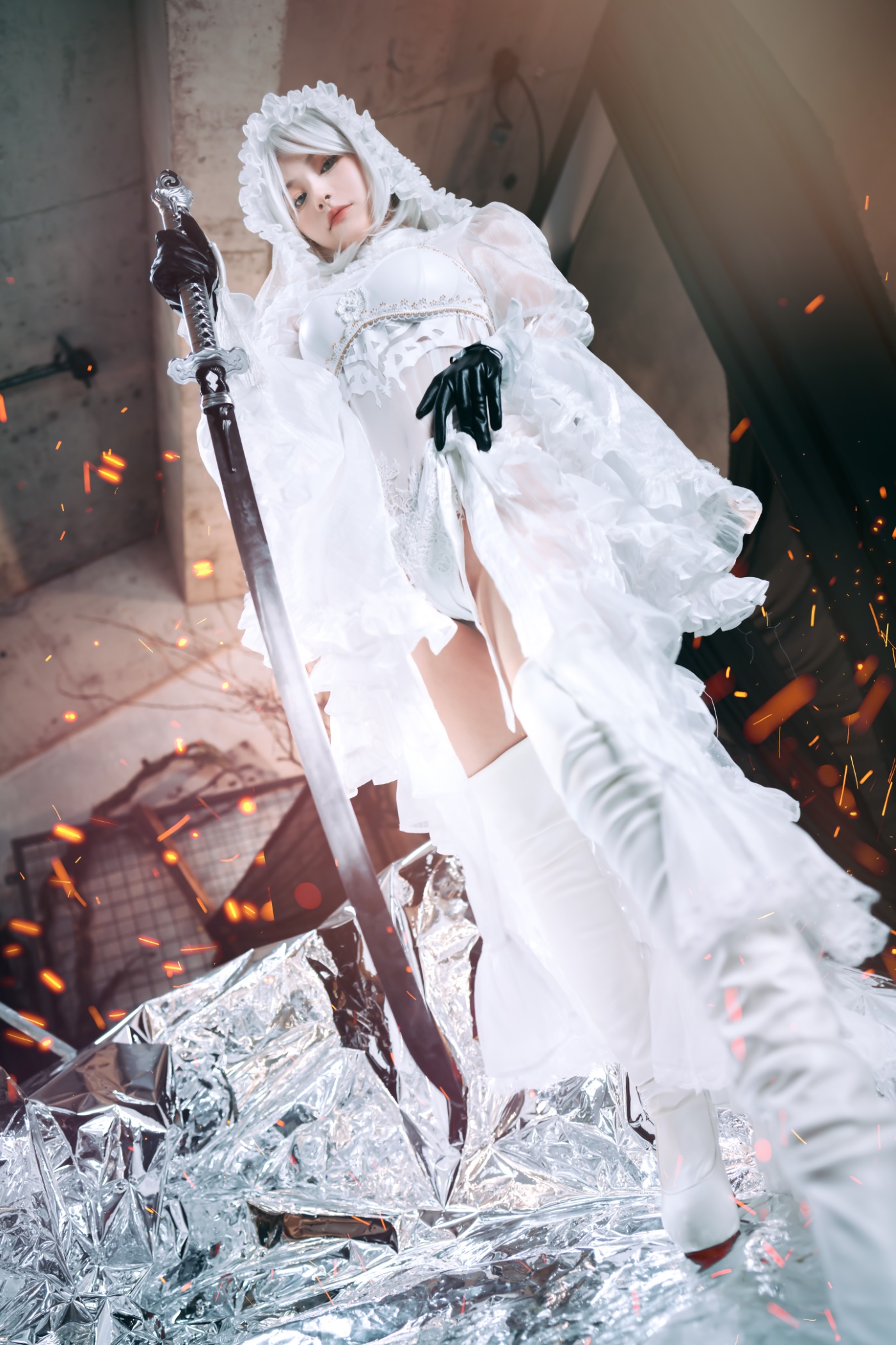 [YITUYU艺图语] 2022.06.09 雨波尤尔哈2号B型 奶酪 白色筒靴 [23P/132MB]插图4