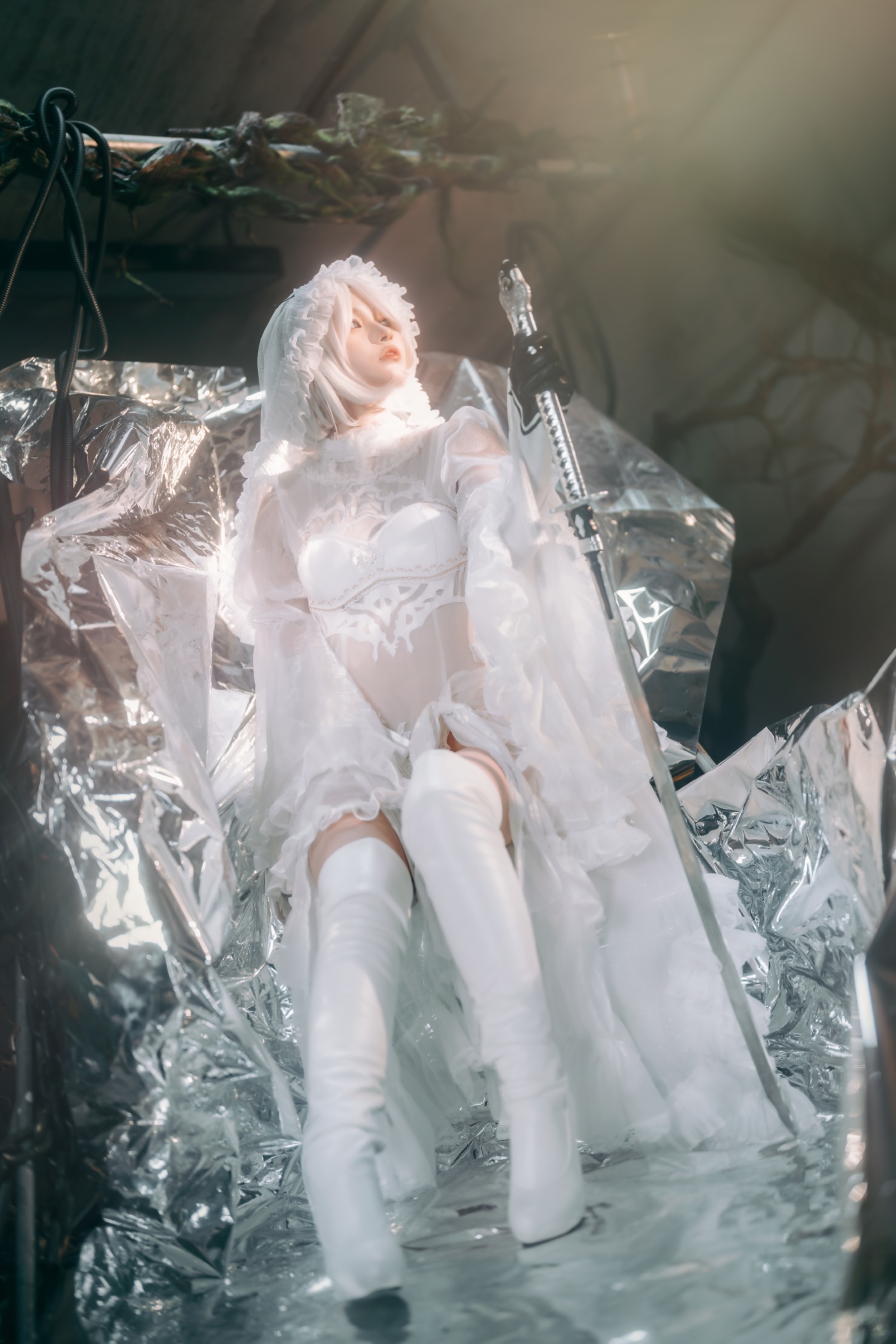 [YITUYU艺图语] 2022.06.09 雨波尤尔哈2号B型 奶酪 白色筒靴 [23P/132MB]插图2