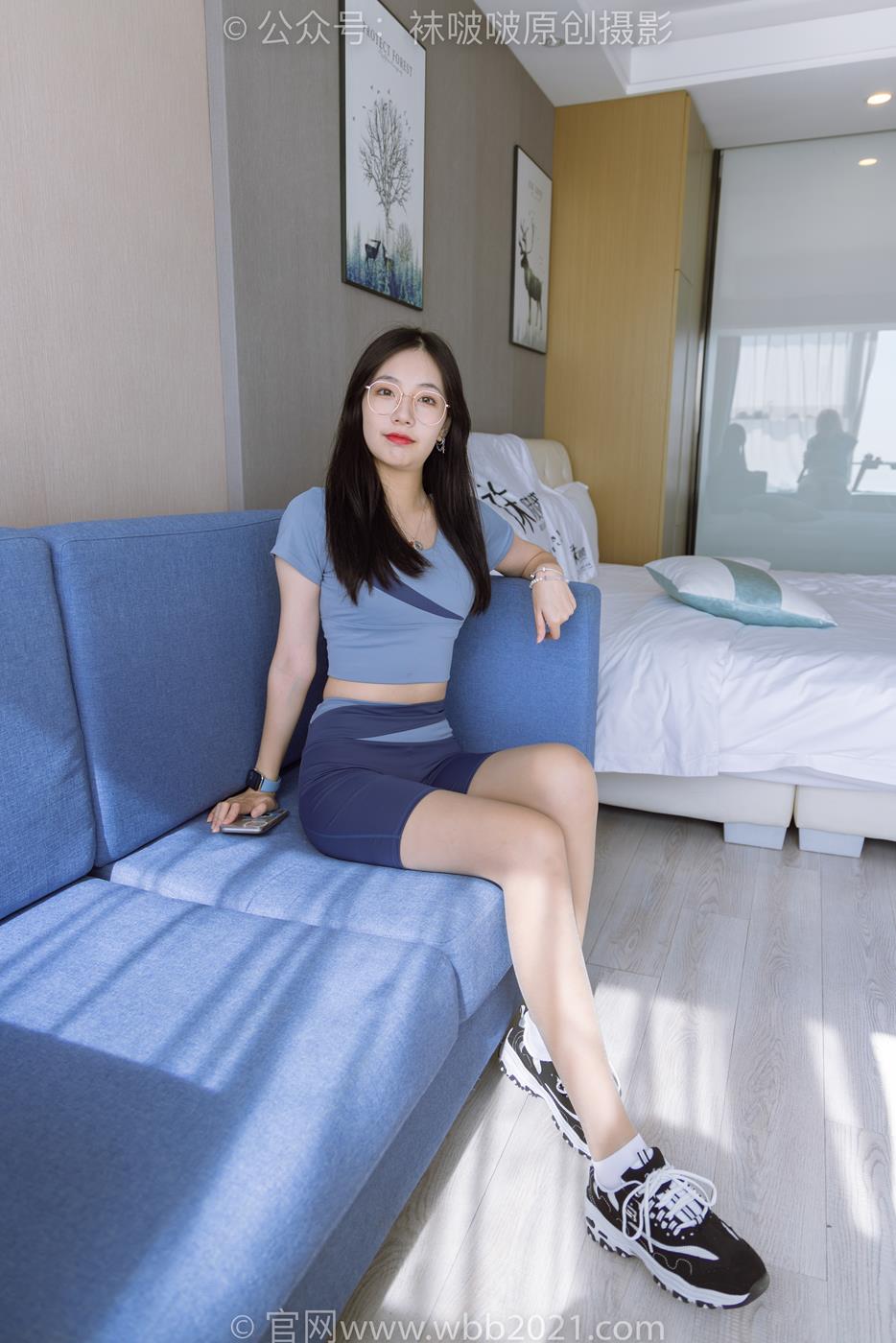 [BoBoSocks袜啵啵]NO.269 小甜豆-运动鞋、白棉袜、灰丝、瑜伽裤裤里丝[140P/1V/5.63GB]插图2