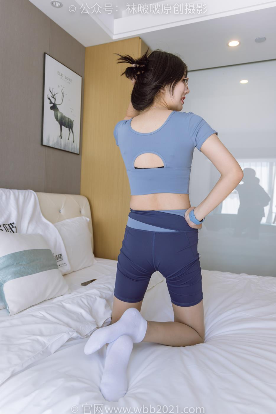 [BoBoSocks袜啵啵]NO.269 小甜豆-运动鞋、白棉袜、灰丝、瑜伽裤裤里丝[140P/1V/5.63GB]插图4