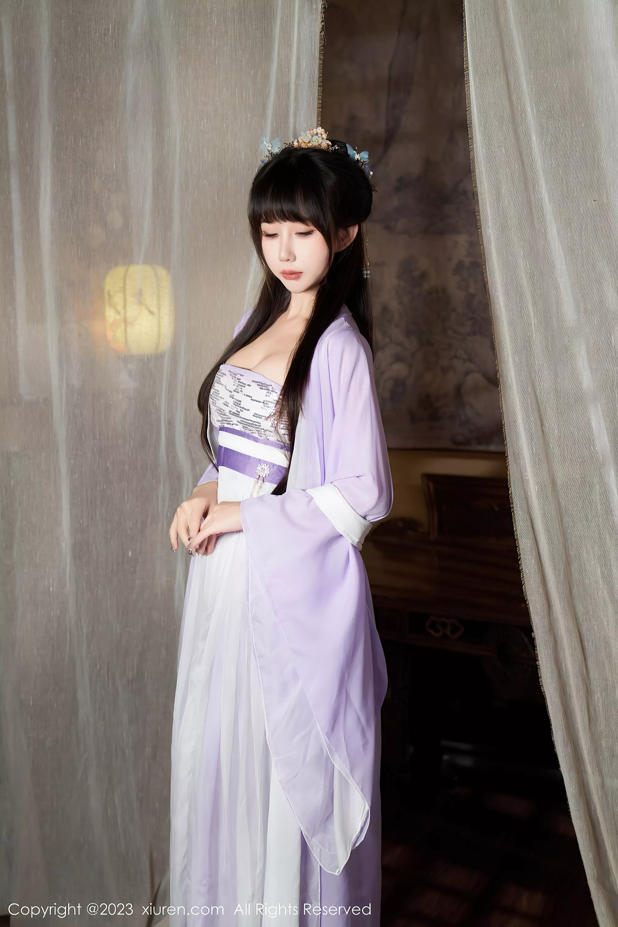 [XiuRen秀人网] 2023.09.26 No.7442 波巧酱 古装美腿[86P/941MB]插图1