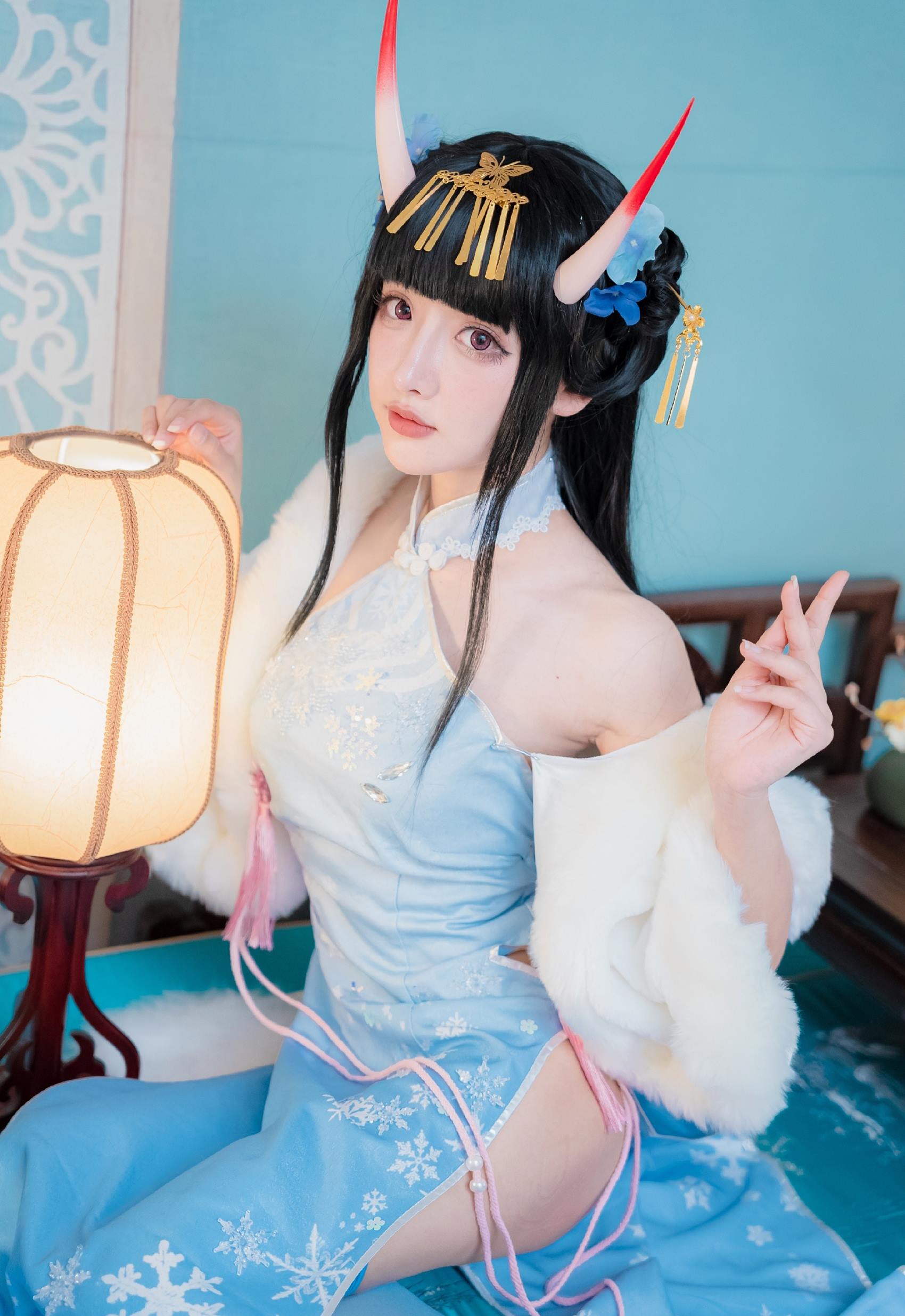 紫氯氯 – 能代 貅 旗袍[18P/27MB]插图2