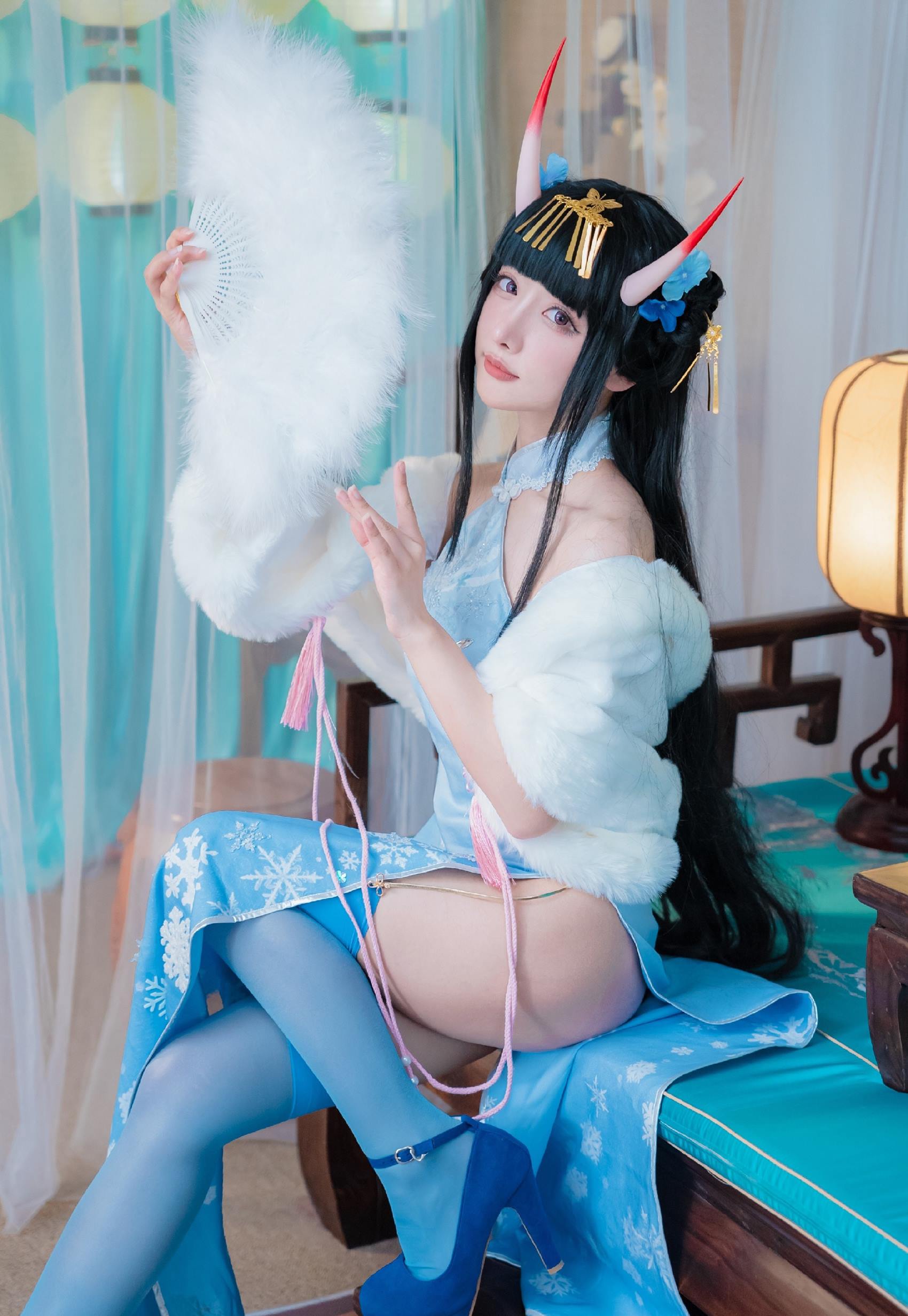 紫氯氯 – 能代 貅 旗袍[18P/27MB]插图3