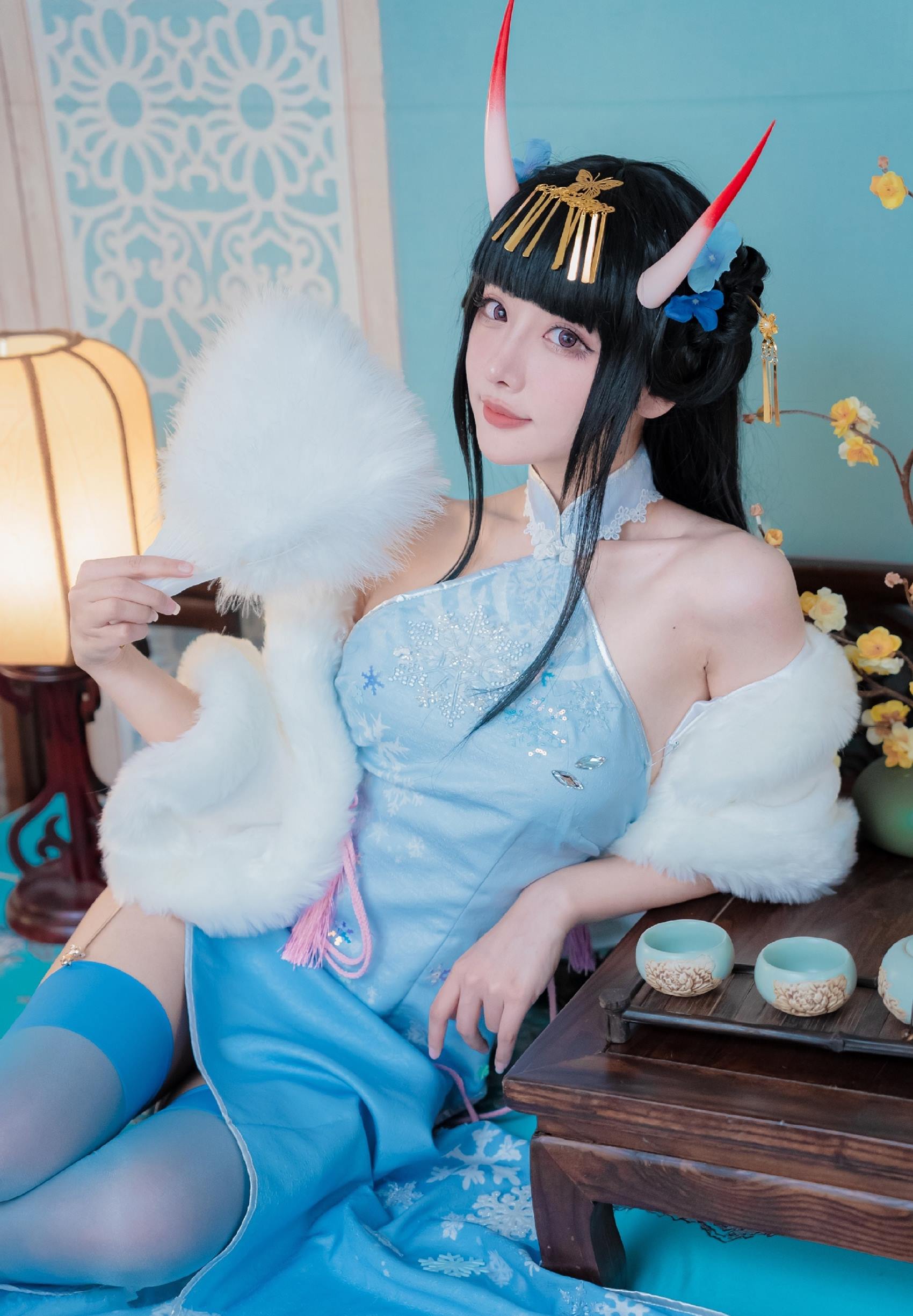 紫氯氯 – 能代 貅 旗袍[18P/27MB]插图4