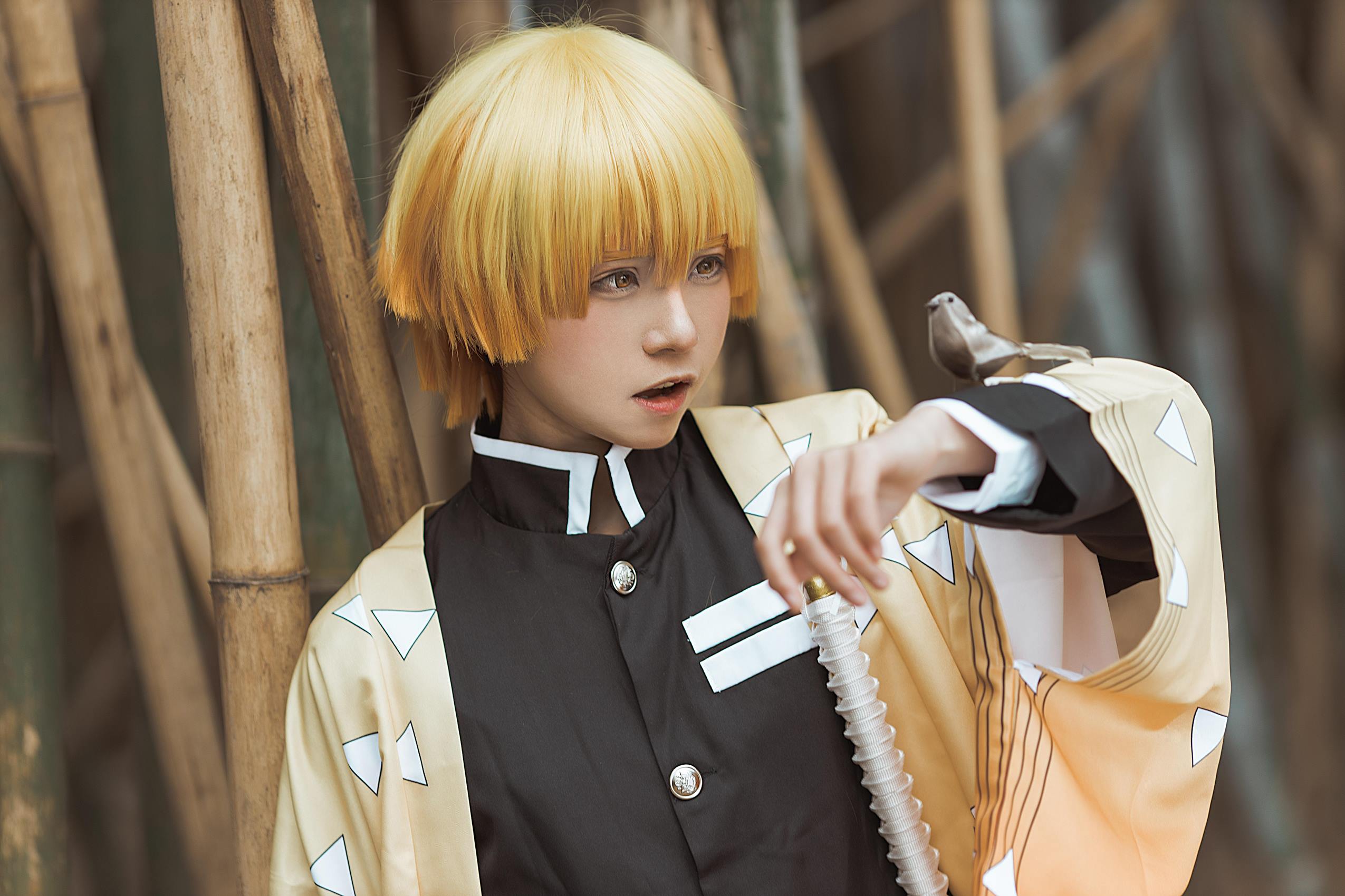 人气Coser@Kitaro_绮太郎 鬼灭之刃 我妻善逸[30P/104MB]插图3