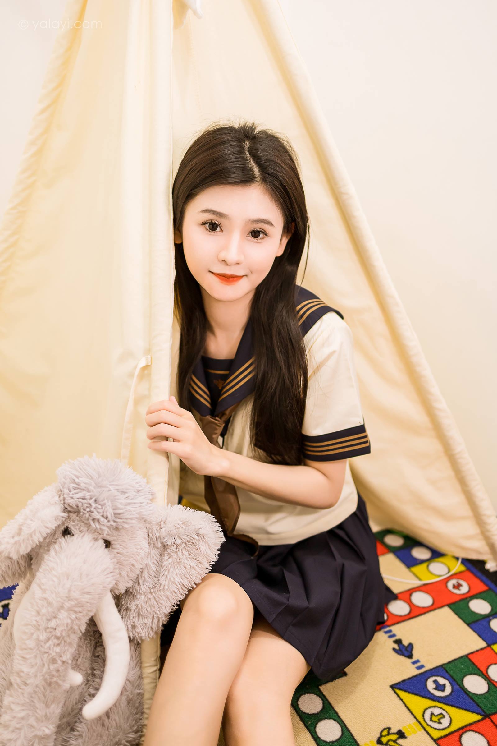 [YALAYI雅拉伊]2023.08.31 NO.1067 今天就穿jk吧 若婷[45+1P/242MB]插图2