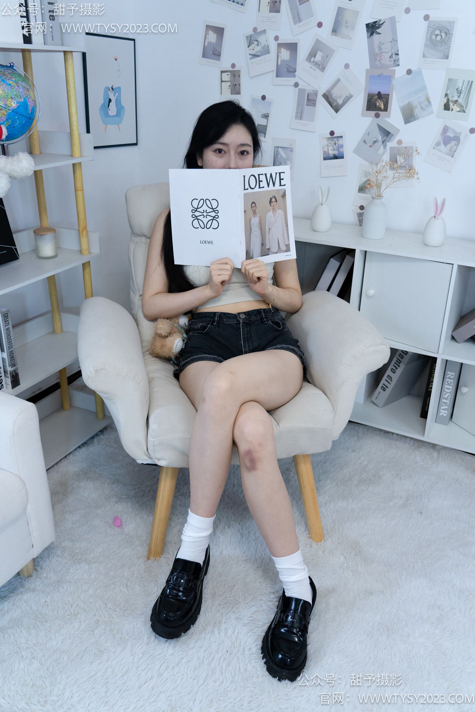 甜予摄影 NO.003 鱼鱼-皮鞋、白棉袜、裸足[123P/2V/9.98GB]