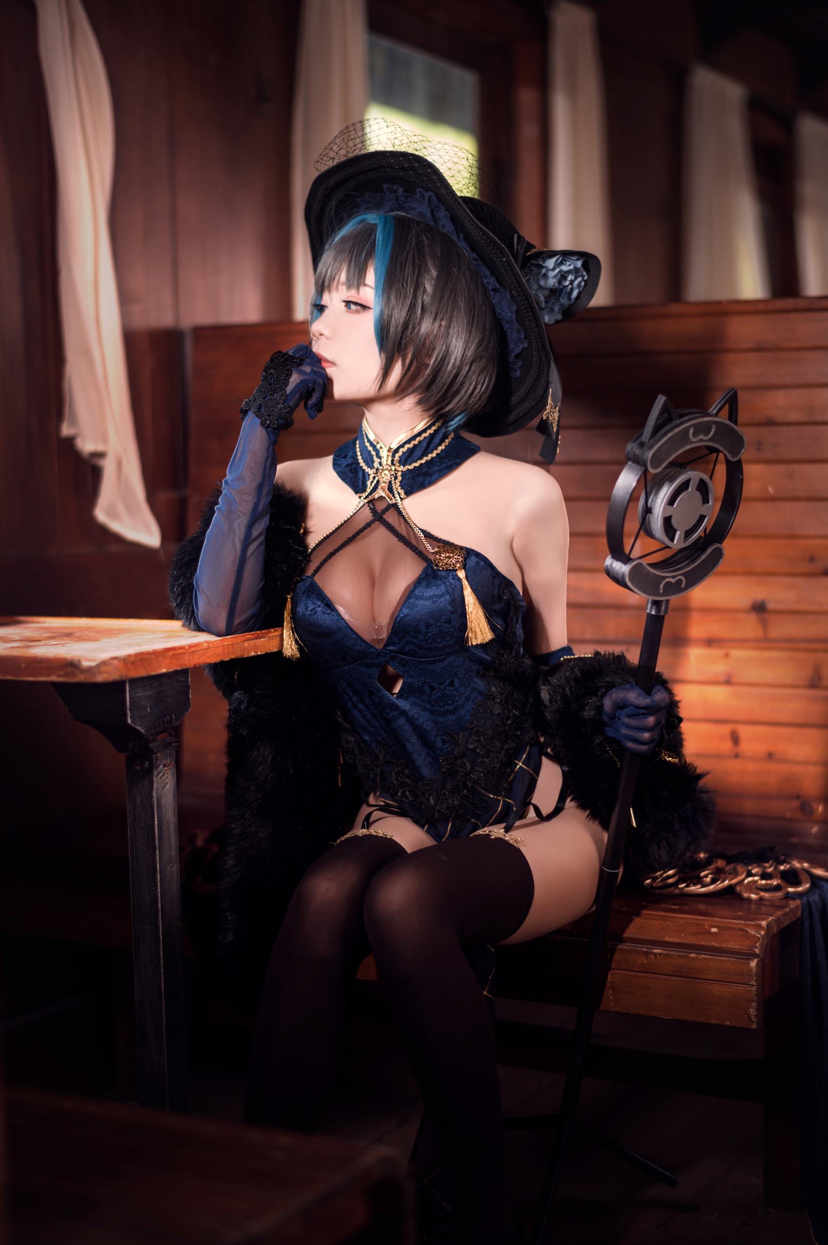 王胖胖u – 柴郡旗袍[19P/162MB]插图2