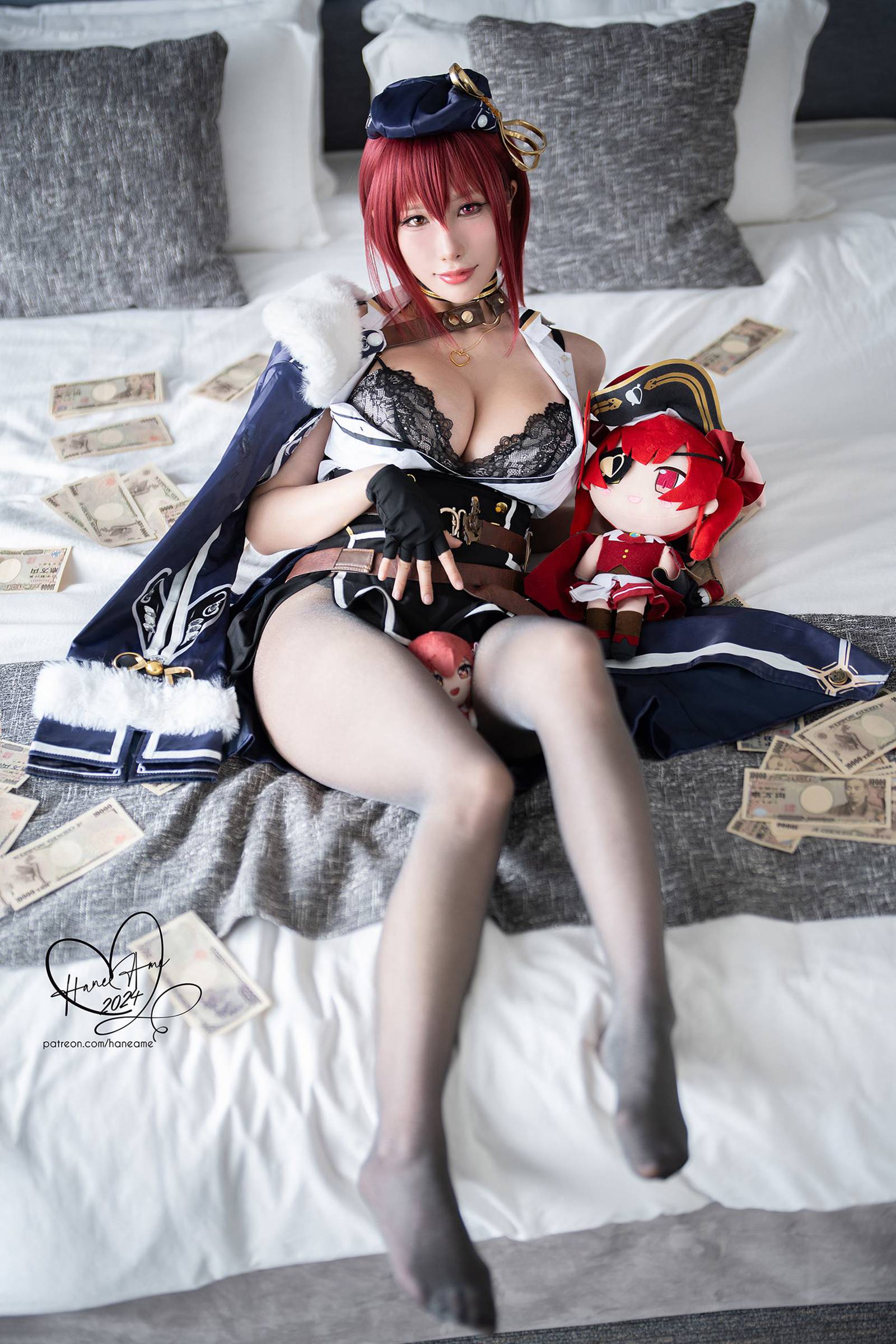 Hane Ame 雨波写真 – Hololive 船長OL[41P/3V/358MB]插图1