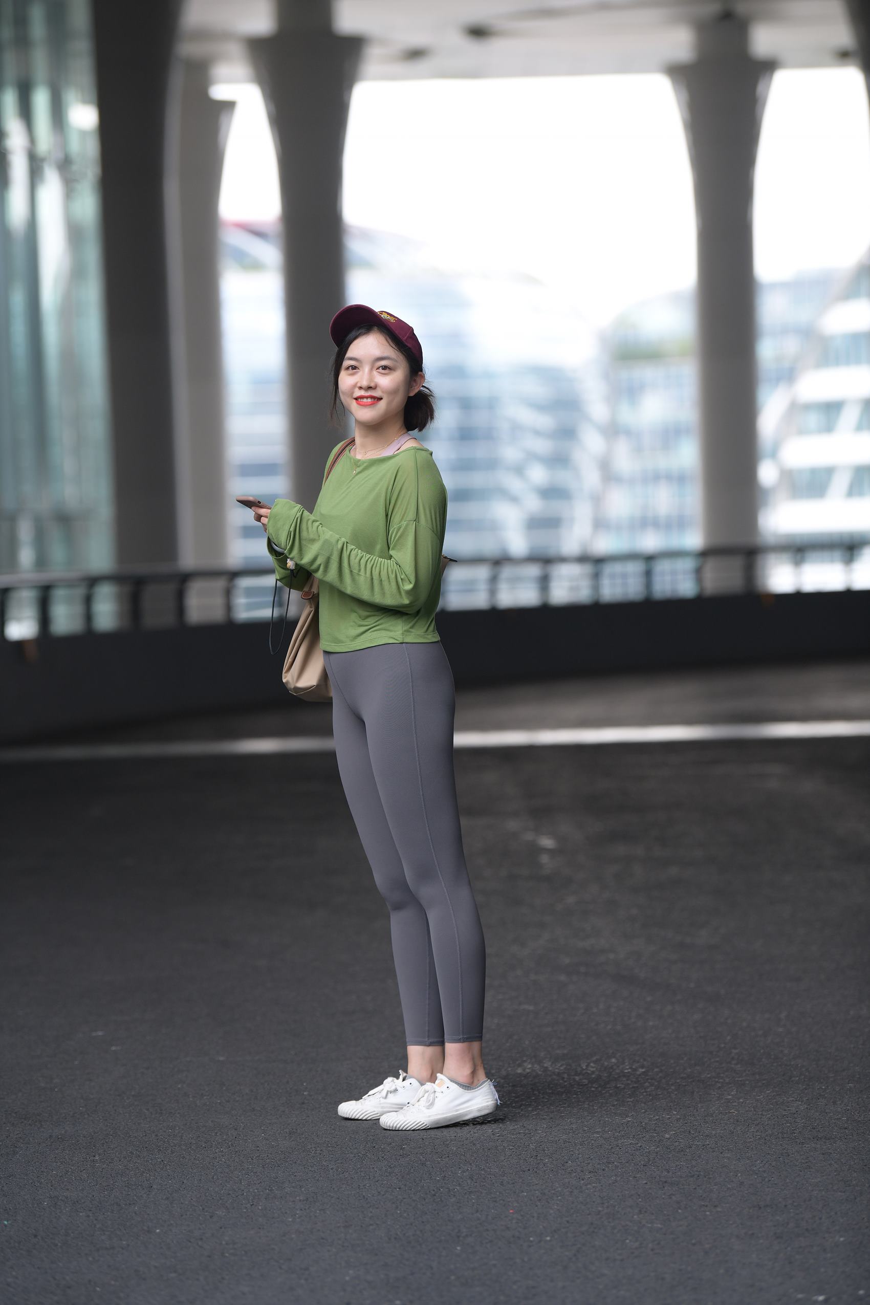 精选街拍作品 NO.2922 灰色瑜伽运动装[106P/178MB]插图4