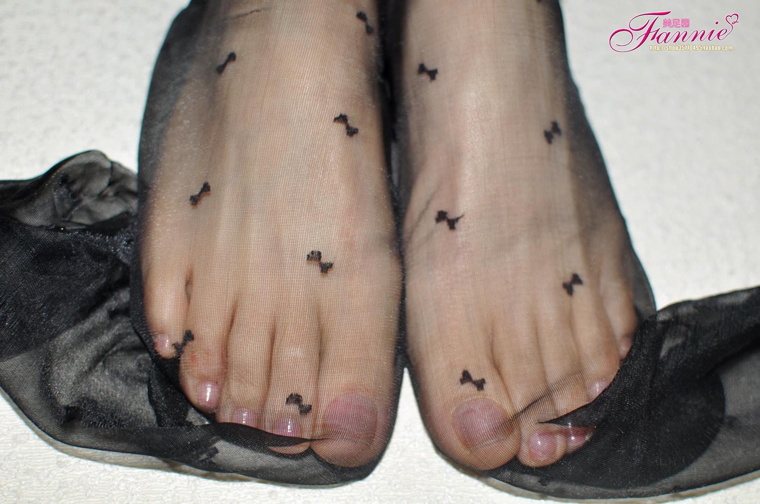Fannie芬妮每足园 No.596 早春二月 纯黑丝凉拖[85P/248MB]插图4