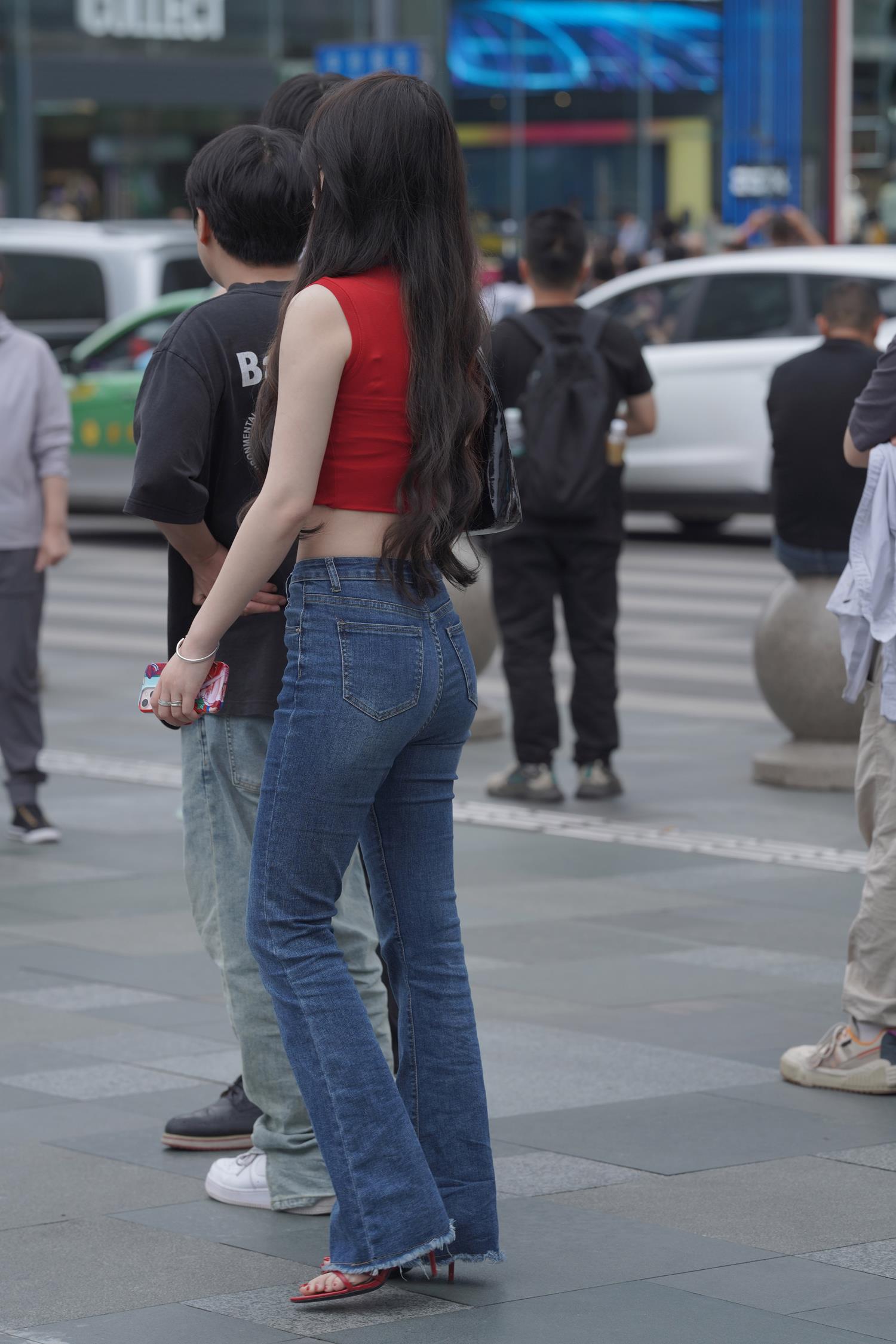 精选街拍作品 NO.3964 牛仔裤冷艳气质[130P/317MB]插图2