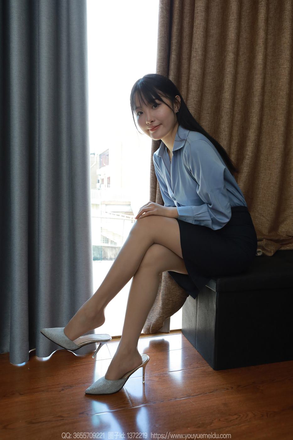 [IESS异思趣向] 2024.09.04 丝享家1837：婉萍《蓝色衬衣》[86P/81MB]插图2